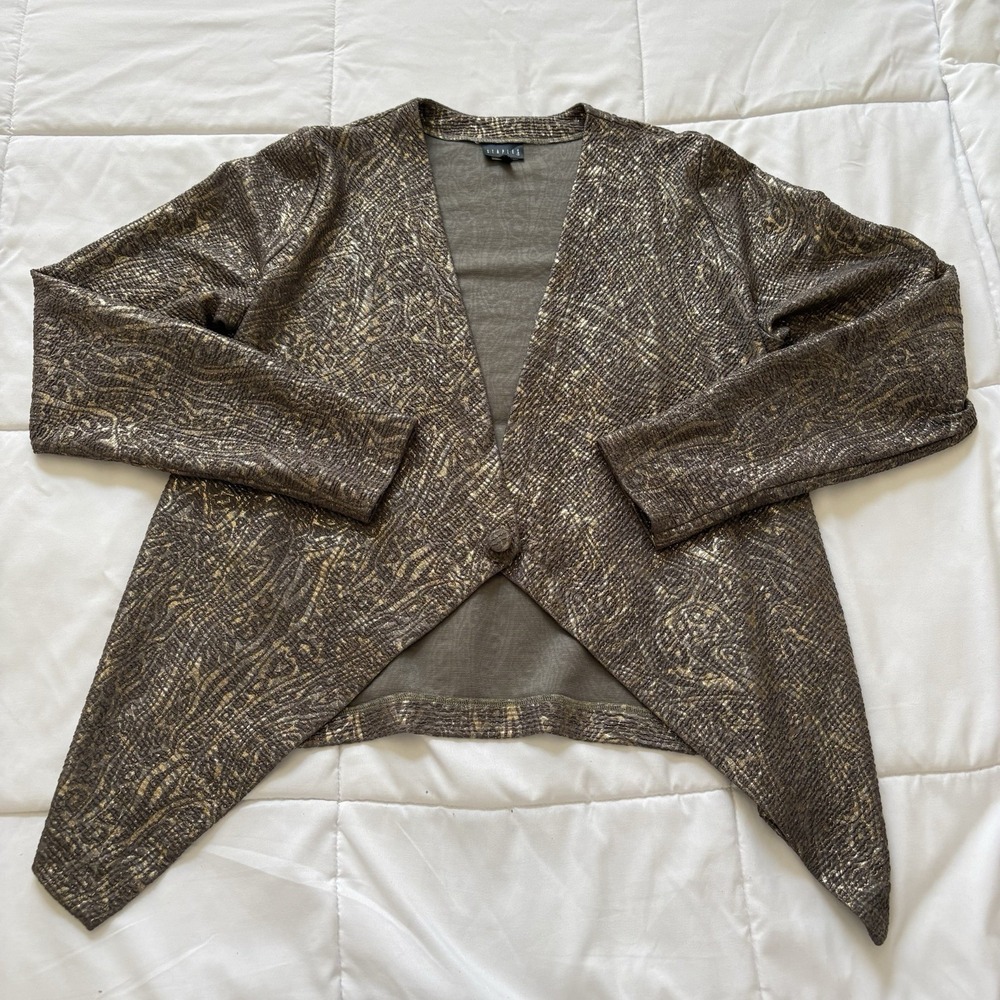 Staples‎ Womens Medium Brown Blazer Jacket Officechic Corpcore City Feminine
